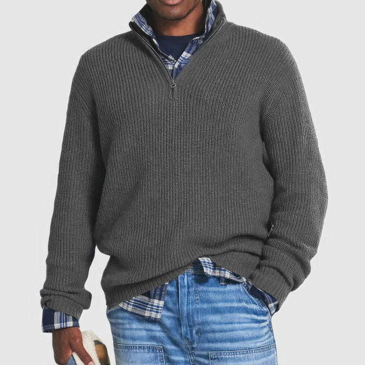 Jean - Men's Zipped Knitted Sweater