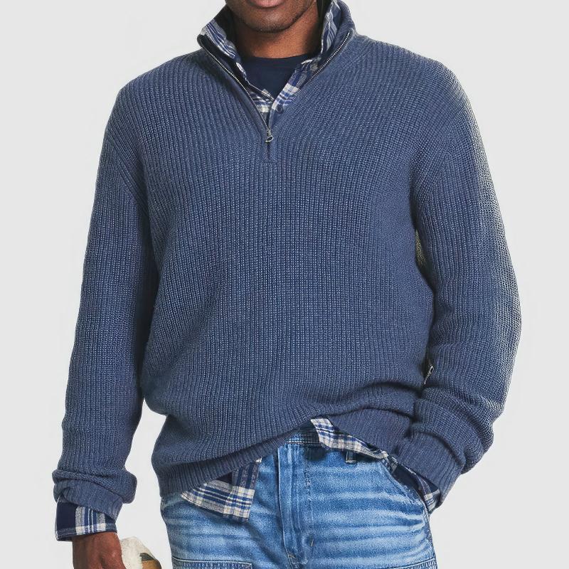 Jean - Men's Zipped Knitted Sweater